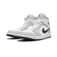 Air Jordan 1 Mid White Light Smoke Grey