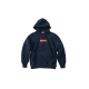 Supreme Swarovski Box Logo Hooded Sweatshirt Navy