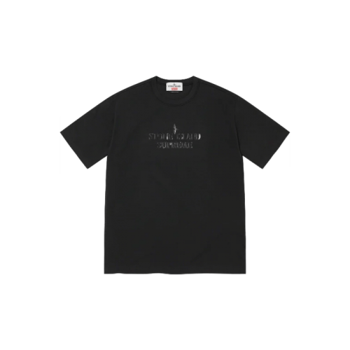 Supreme Stone Island Tee Black Supreme Stone Island Tee Black