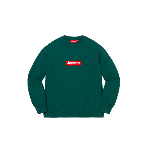 Supreme Box Logo Crewneck Dark Pine