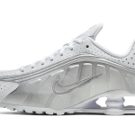 Nike Shox R4 White Metallic Silver