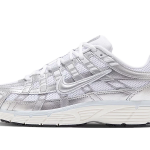 Nike P-6000 White Metallic Silver