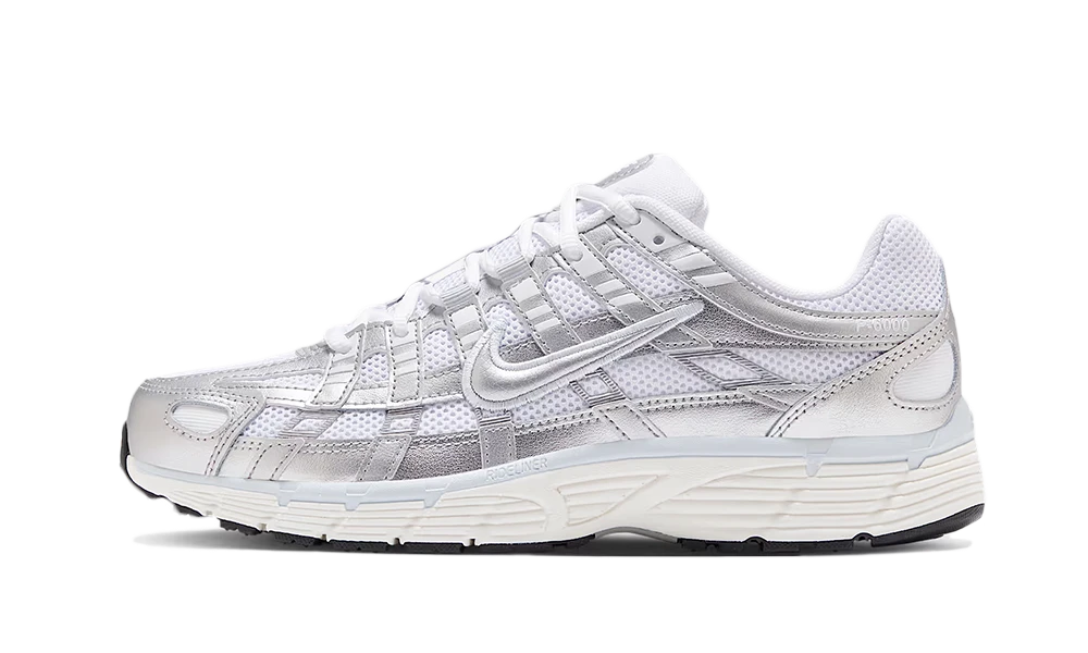 BV1021-106_1 Nike P-6000 White Metallic Silver - Image 1