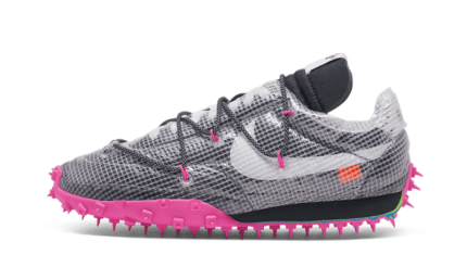 Nike Waffle Racer Off-White Black Fuchsia