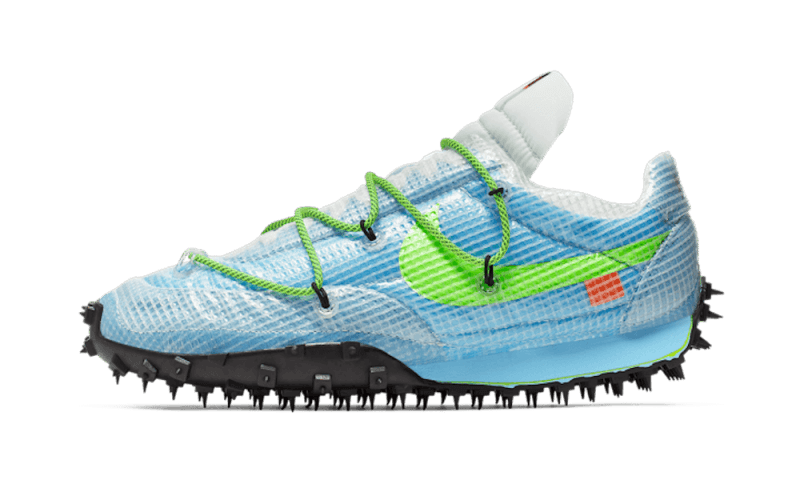 CD8180-400_1 Nike Waffle Racer Off-White Vivid Sky - Image 1