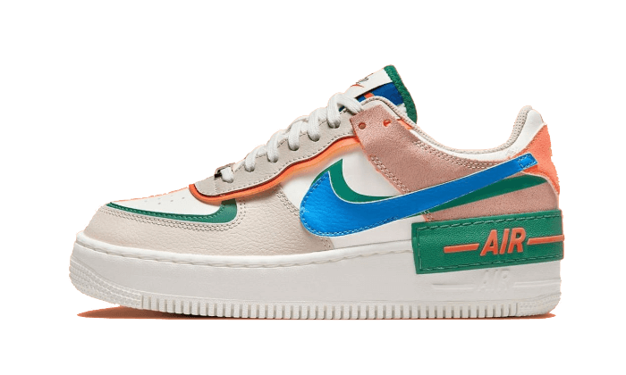 CI0919-109_1 Nike Air Force 1 Shadow Sail Signal Blue Green - Image 1
