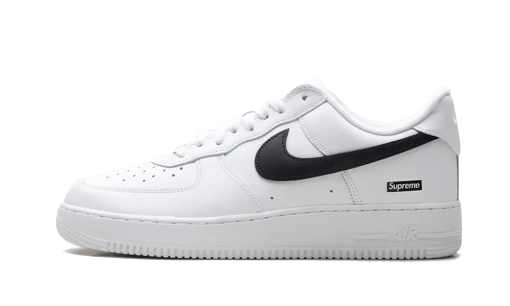 CU9225-102_1 Nike Air Force 1 Low Supreme White Black - Image 1