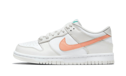 Nike Dunk Low White Bone Peach Aqua