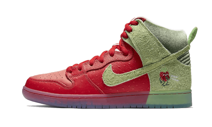 CW7093-600_1 Nike SB Dunk High Pro QS Strawberry Cough - Image 1