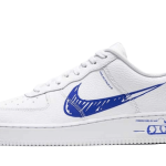 Nike Air Force 1 Low Sketch Blue Swoosh