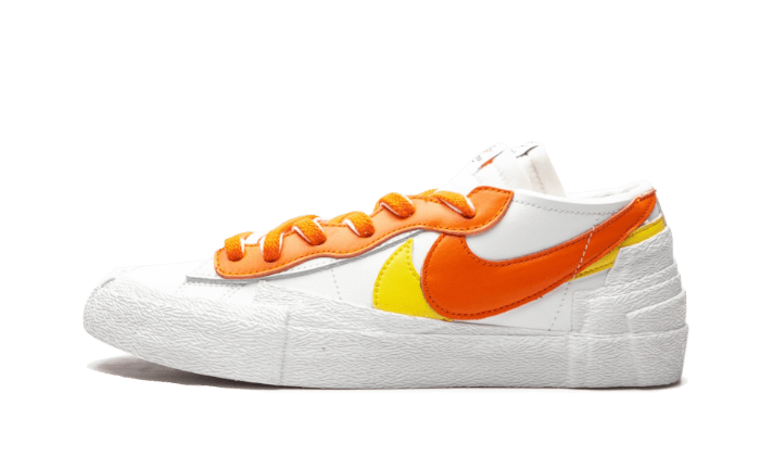 DD1877-100_1 Nike Blazer Low Sacai White Magma Orange - Image 1
