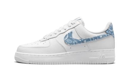 Nike Air Force 1 Low '07 Essential White Worn Blue Paisley