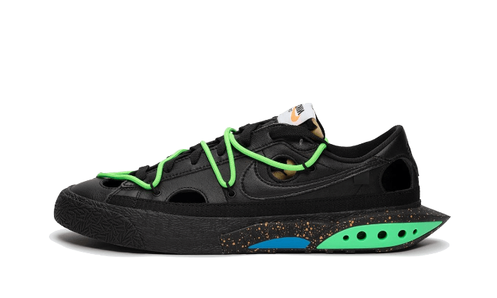 DH7863-001_1 Nike Blazer Low Off-White Black Green - Image 1