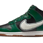 Nike Dunk High Chenille Swoosh Black Green