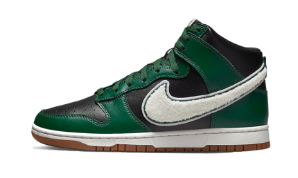 Nike Dunk High Chenille Swoosh Black Green