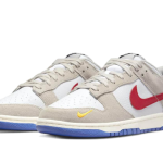 Nike Dunk Low Light Iron Ore Red Blue