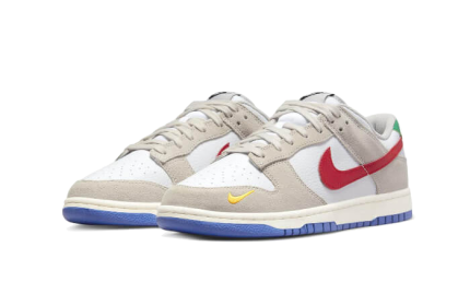Nike Dunk Low Light Iron Ore Red Blue