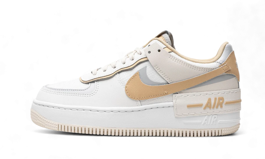 DV7449-100_1 Nike Air Force 1 Low Shadow Sail Tan - Image 1