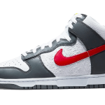 Nike Dunk High Embossed Basketball Grey Red