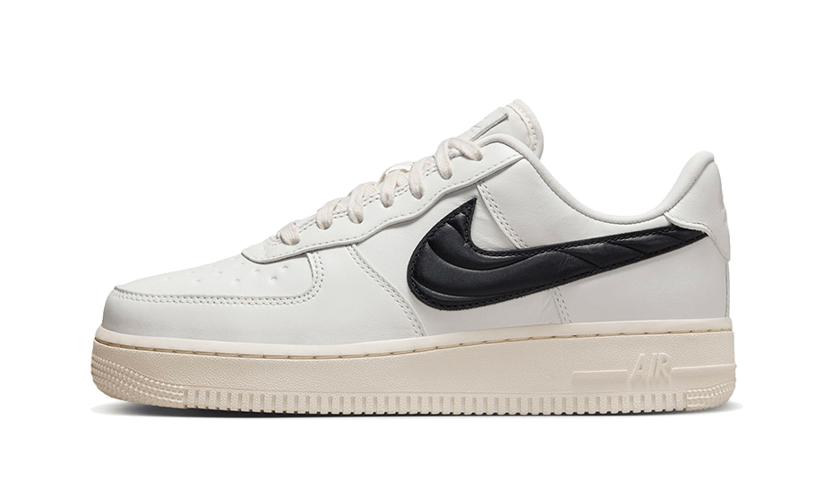 FV1182-001_1 Nike Air Force 1 '07 Quilted Swoosh Phantom Black - Image 1