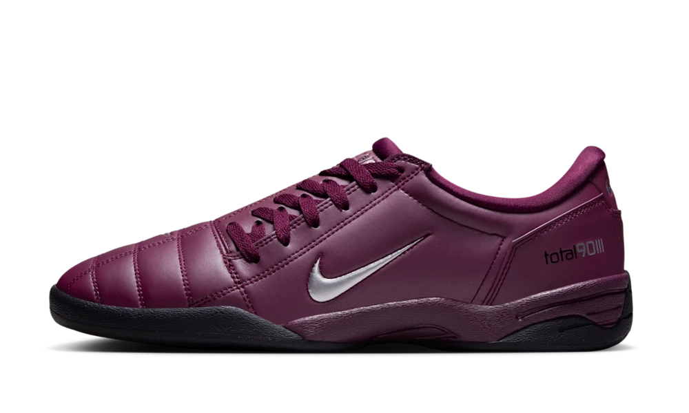 HJ9351-600_1 Nike Total 90 Burgundy Metallic Silver - Image 1