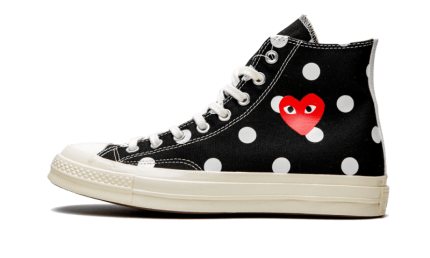 Converse Chuck Taylor All-Star 70s Hi Comme des Garçons PLAY Polka Dot Black