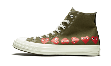 Converse Chuck Taylor All-Star 70s Hi Comme des Garçons PLAY Multi-Heart Green